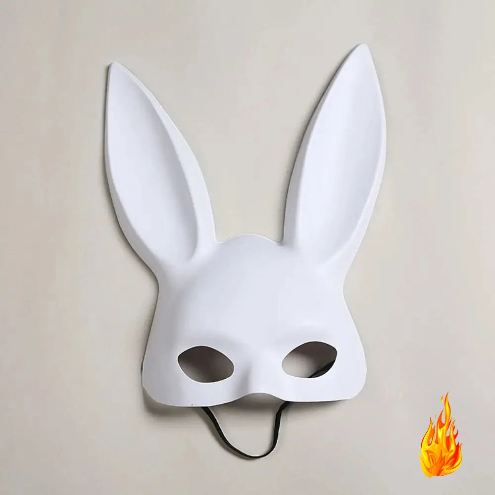 Bar KTV boîte de nuit décoration de fête Halloween princesse lapin goût Playboy lapin en peluche masque oreilles Bondage masque cadeau de noël