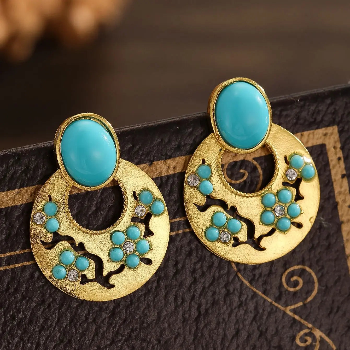 Boucles d'oreilles pendentif style bohème vintage pour femmes, accessoires de bijoux, nouveau, 430