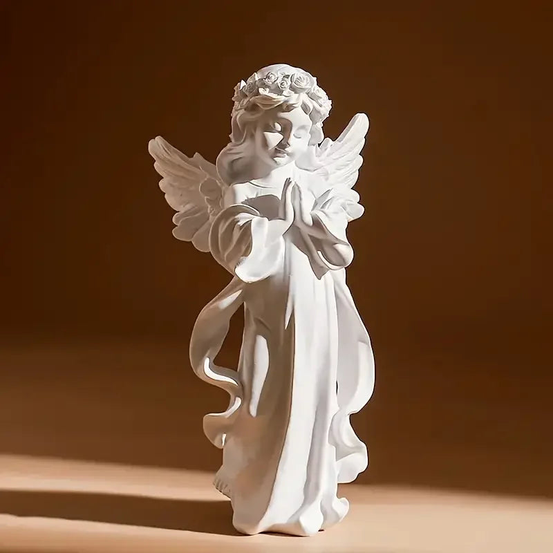 Poinstatue d'ange pour fille, décoration de cour de jardin exquise, cadeau d'anniversaire pour un ami