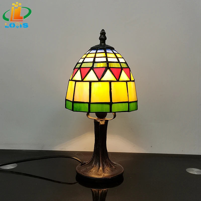 Petite lampe de Table orchidée scandinave de 6 pouces, veilleuse d'allaitement pour chambre à coucher, décoration de café, cadeau d'anniversaire en verre