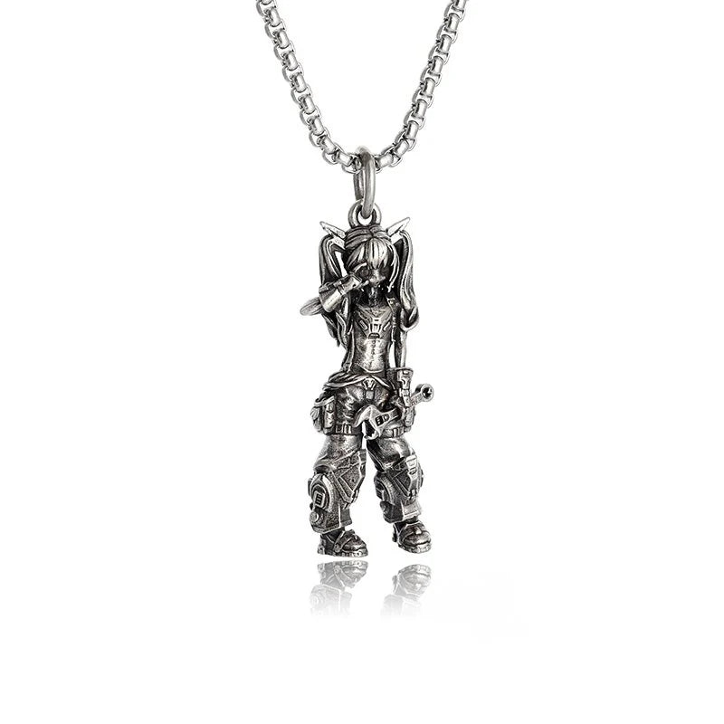 Collier ange gardien couleur or pendentif ailes d'ange Style rétro pendentif bijoux en gros