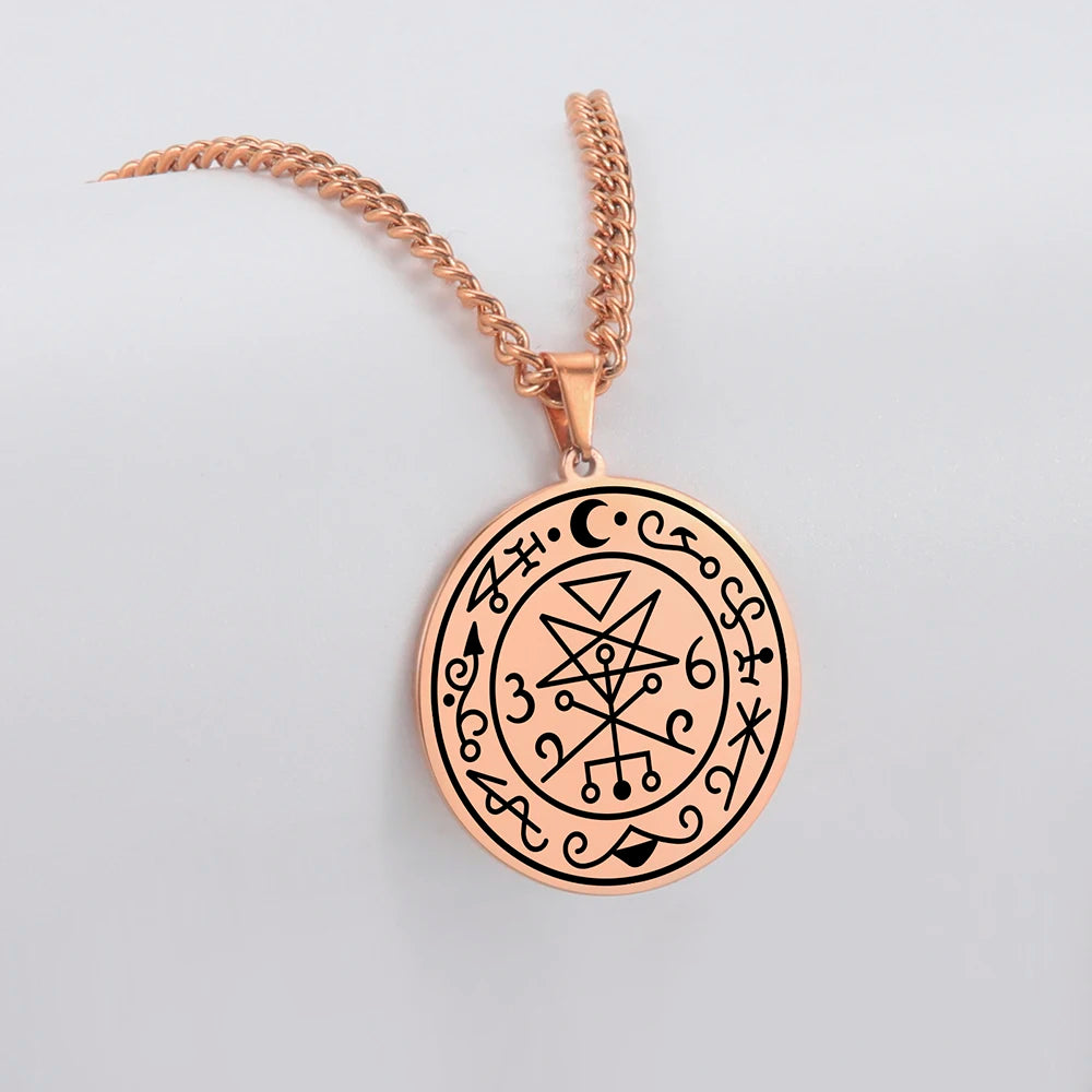 Dawapara – collier Sigil de Lilith, amulette surnaturelle en acier inoxydable, bijou gothique païen, cadeau religieux