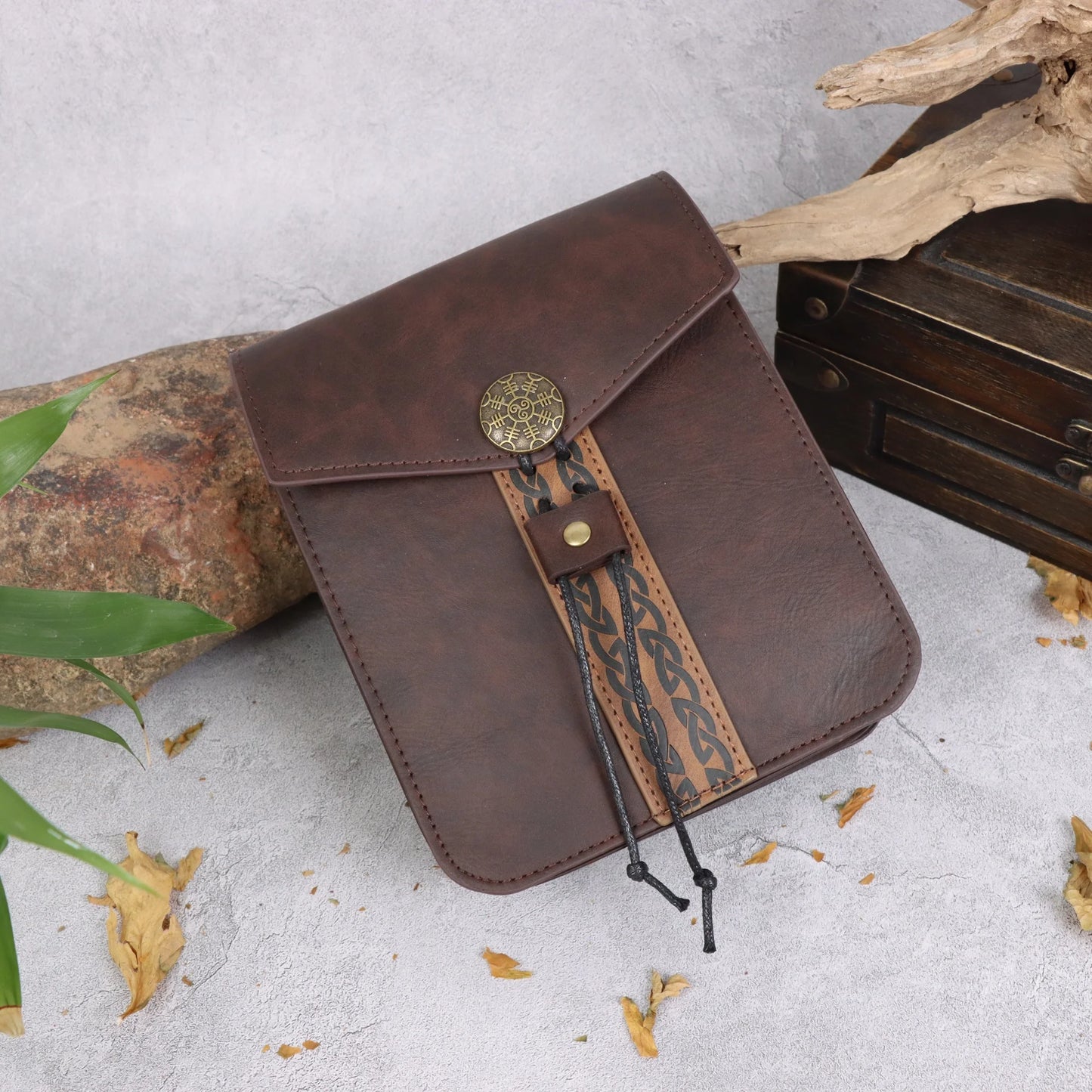 Ceinture de Cosplay Viking, ensemble de jeu de rôle de chevalier courageux, sac de taille de pièce de monnaie en cuivre médiéval, Cosplay