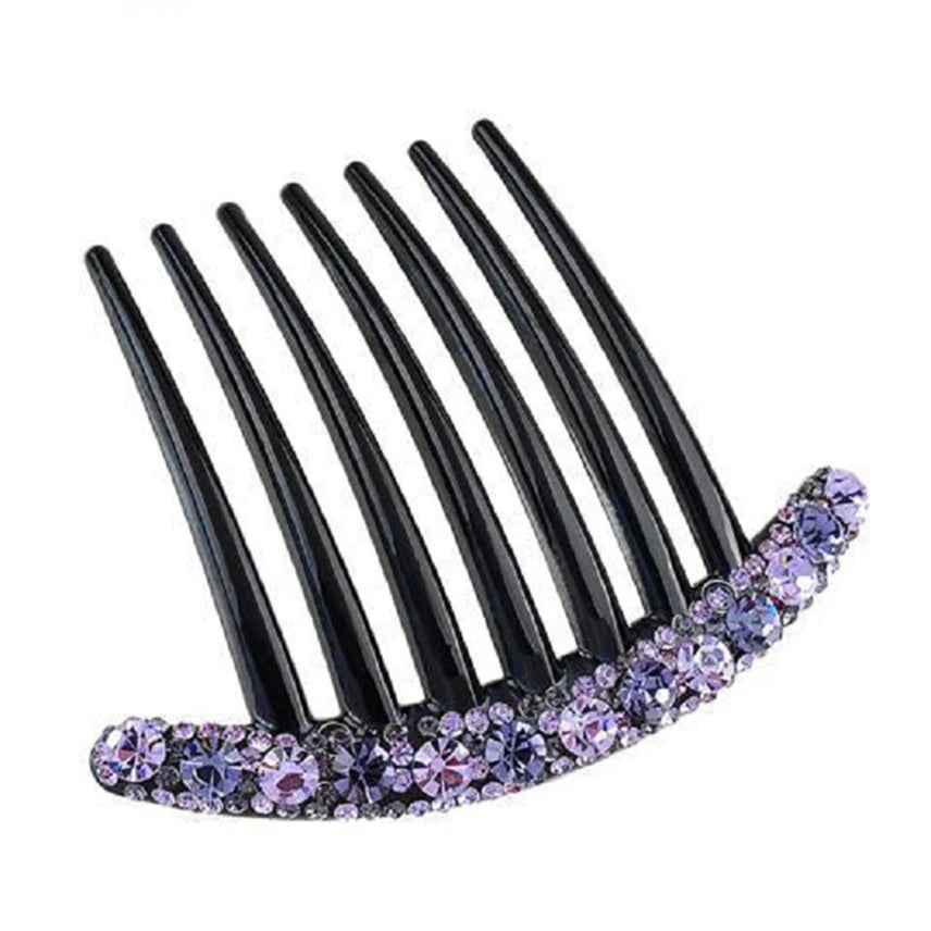 Peignes à cheveux fleur en cristal pour femmes, pinces à cheveux en biscuits, pince à cheveux fourche, coiffure de patients, vêtements de sauna, accessoires élégants
