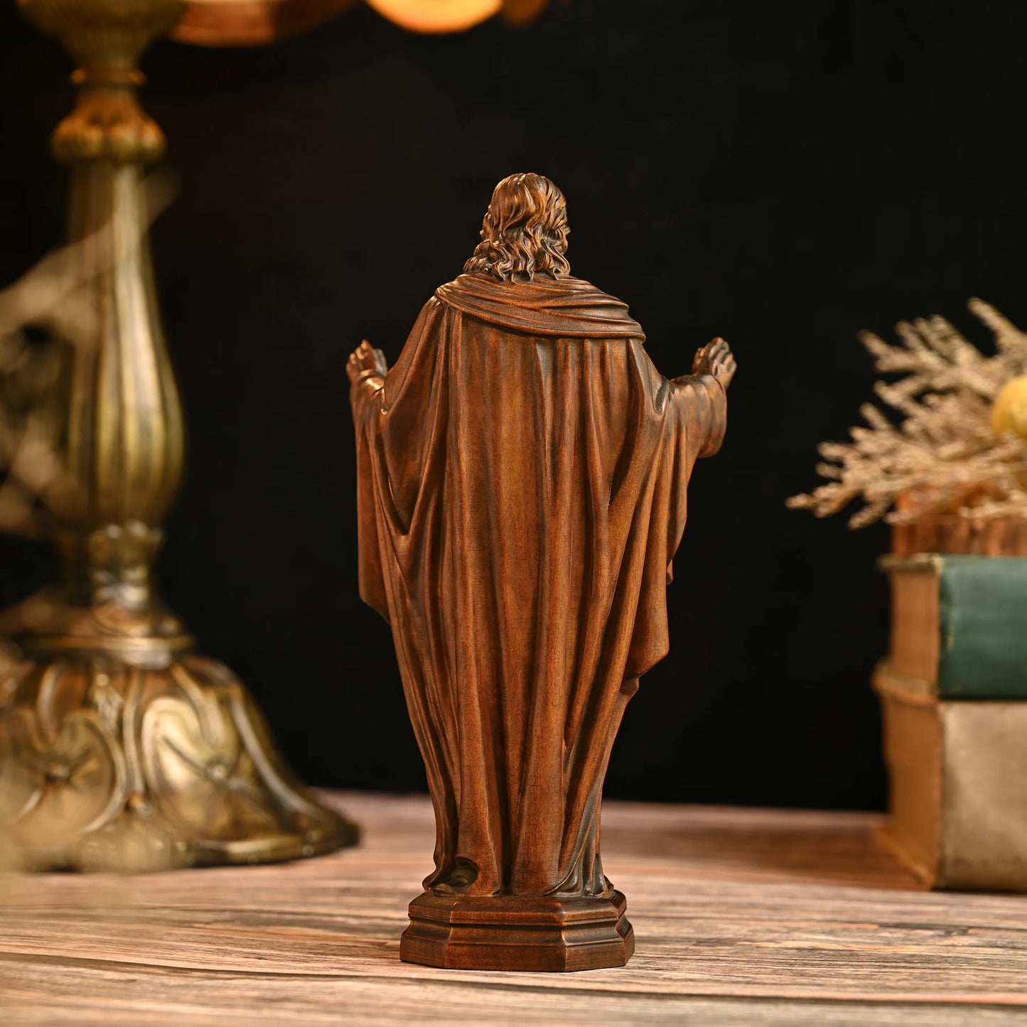 Statue artisanale YS, ornements, accessoires de bureau, décorations transfrontalières créatives, sculpture sur bois massif faite à la main
