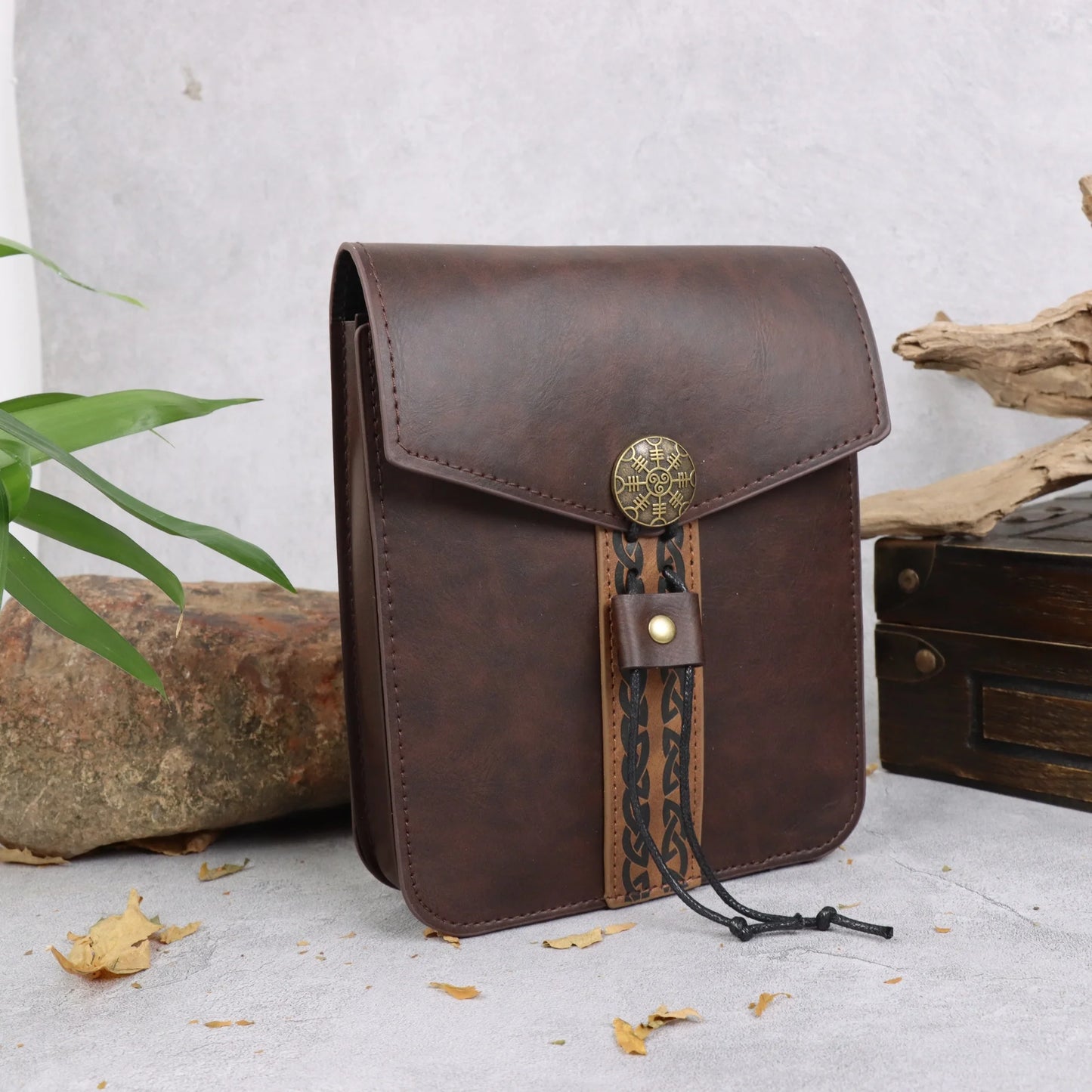 Ceinture de Cosplay Viking, ensemble de jeu de rôle de chevalier courageux, sac de taille de pièce de monnaie en cuivre médiéval, Cosplay