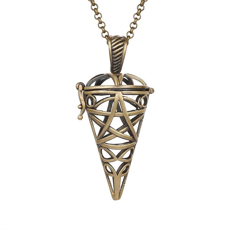 Nouveau charme carillon du mexique ailes d'ange creuses collier Vintage bijoux boule de musique pendentif aromatique pour les femmes accessoires de mode d'été