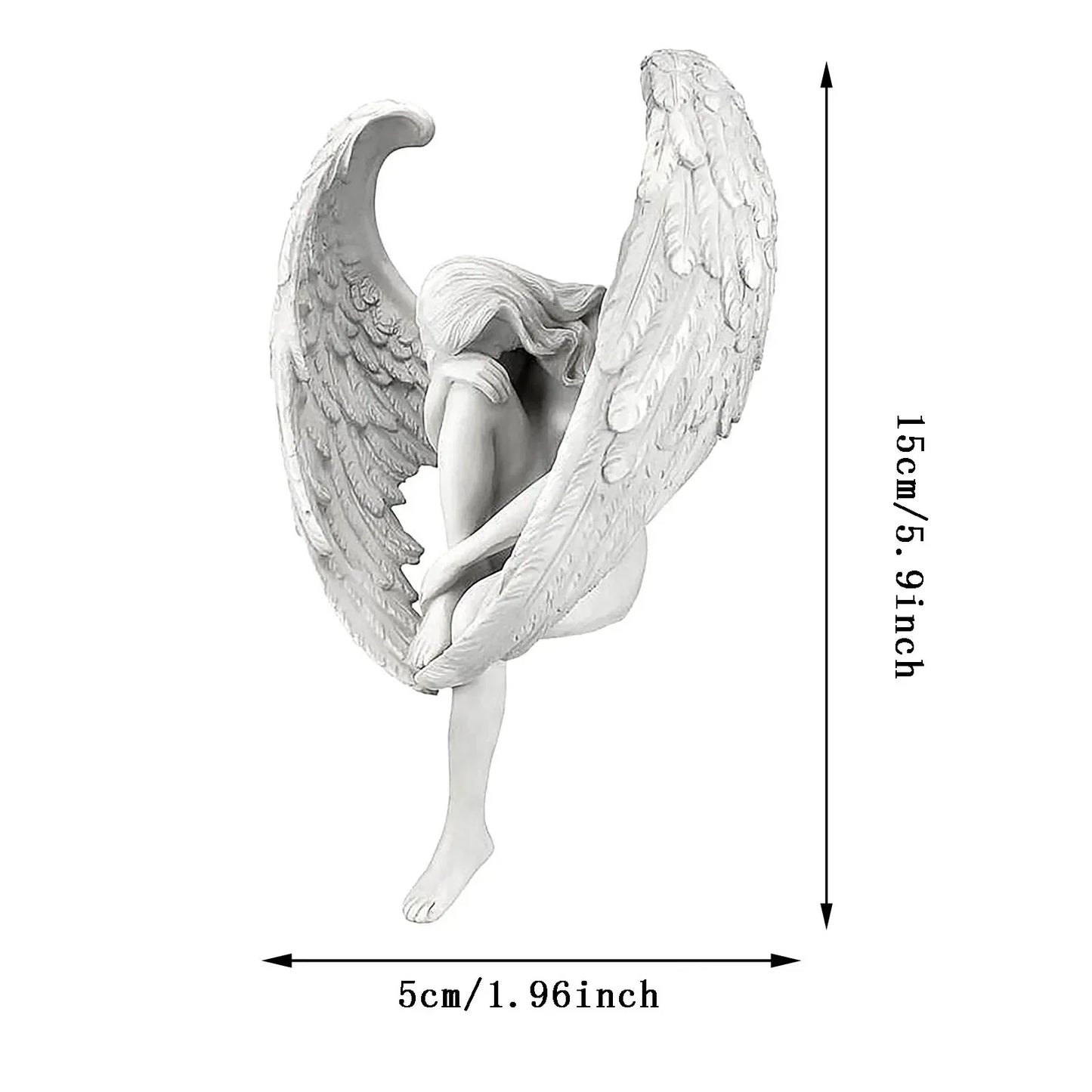 Sculpture créative décoration rédemption ange Statue bijoux rédemption Statuette religieux jardin décoration de la maison