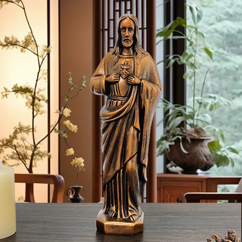 Joseph Christ le rédempteur Statue jésus Figurine résine Christ Figure chrétien catholique décoration religieuse maison bureau artisanat