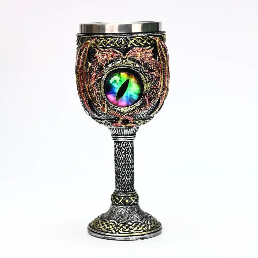 Tasse intérieure en acier inoxydable 304, chope œil de dragon, verre à bière, tasse à thé, tasse à café, tasse Stein, verre à vin, cadeau d'Halloween, 200ml, 450ml