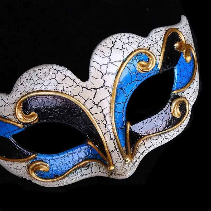 Masques de mascarade demi-visage, accessoires de mascarade, fête à thème de pâques et d'halloween, fournitures de fête pour Festival de théâtre sur scène