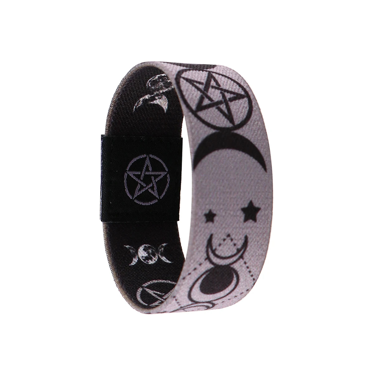 Bracelet Bracelets à main Triple déesse de la lune Wicca pentagramme amulette magique Bracelet extensible Bracelet pour femmes hommes Bracelets