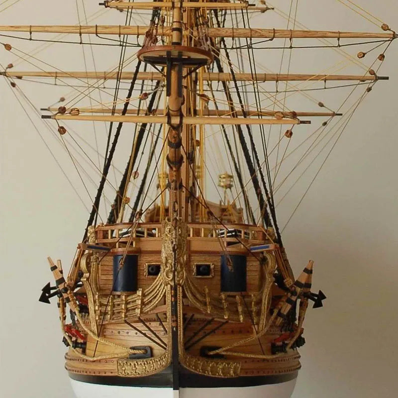St. Philip-Modèle de voilier en bois de classe I Genic Leship, kit de bricolage, assemblé à la main, cadeau de jouet, simulation de soleil, 1/50