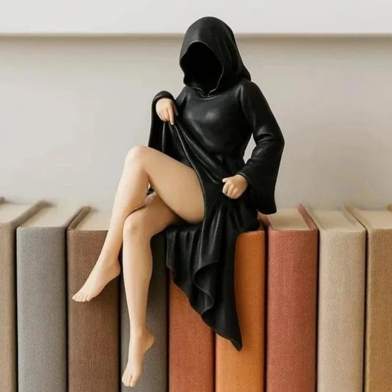 Statue de femme gothique masquée, décorations d'halloween, ornement de bureau, Sculpture de dame mystérieuse pour bureau, chambre à coucher, décoration de maison