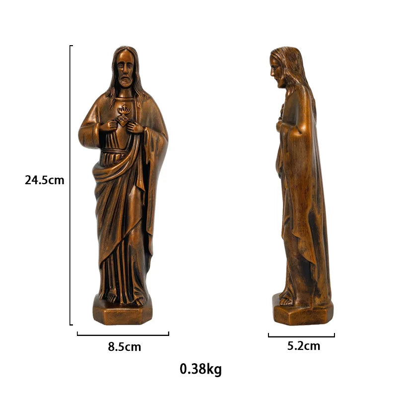 Joseph Christ le rédempteur Statue jésus Figurine résine Christ Figure chrétien catholique décoration religieuse maison bureau artisanat