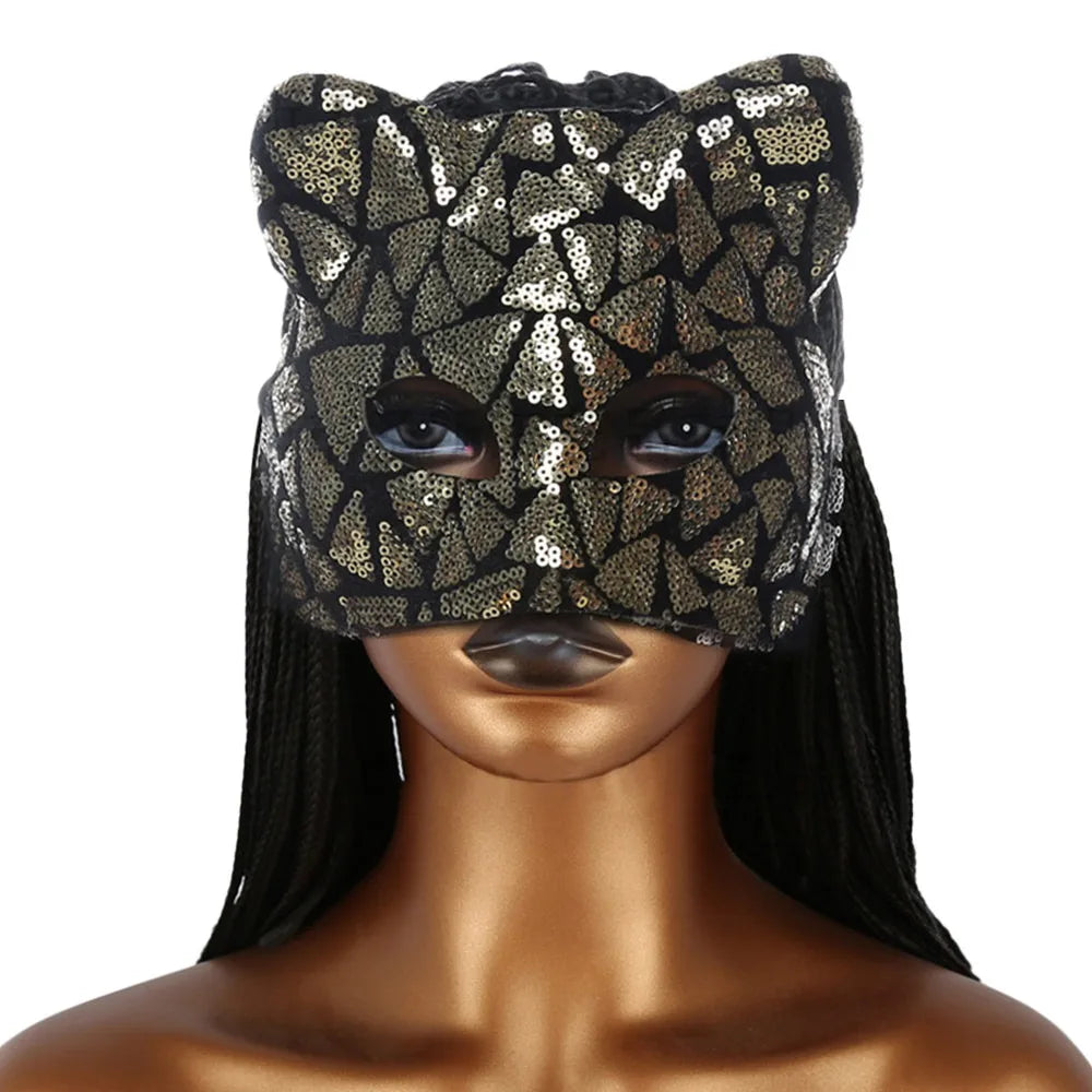 Masque OligCat pour Fille, Demi-masque pour les Yeux, ixVénitienne, Boule de Maquillage, Mardi Gras, Mode