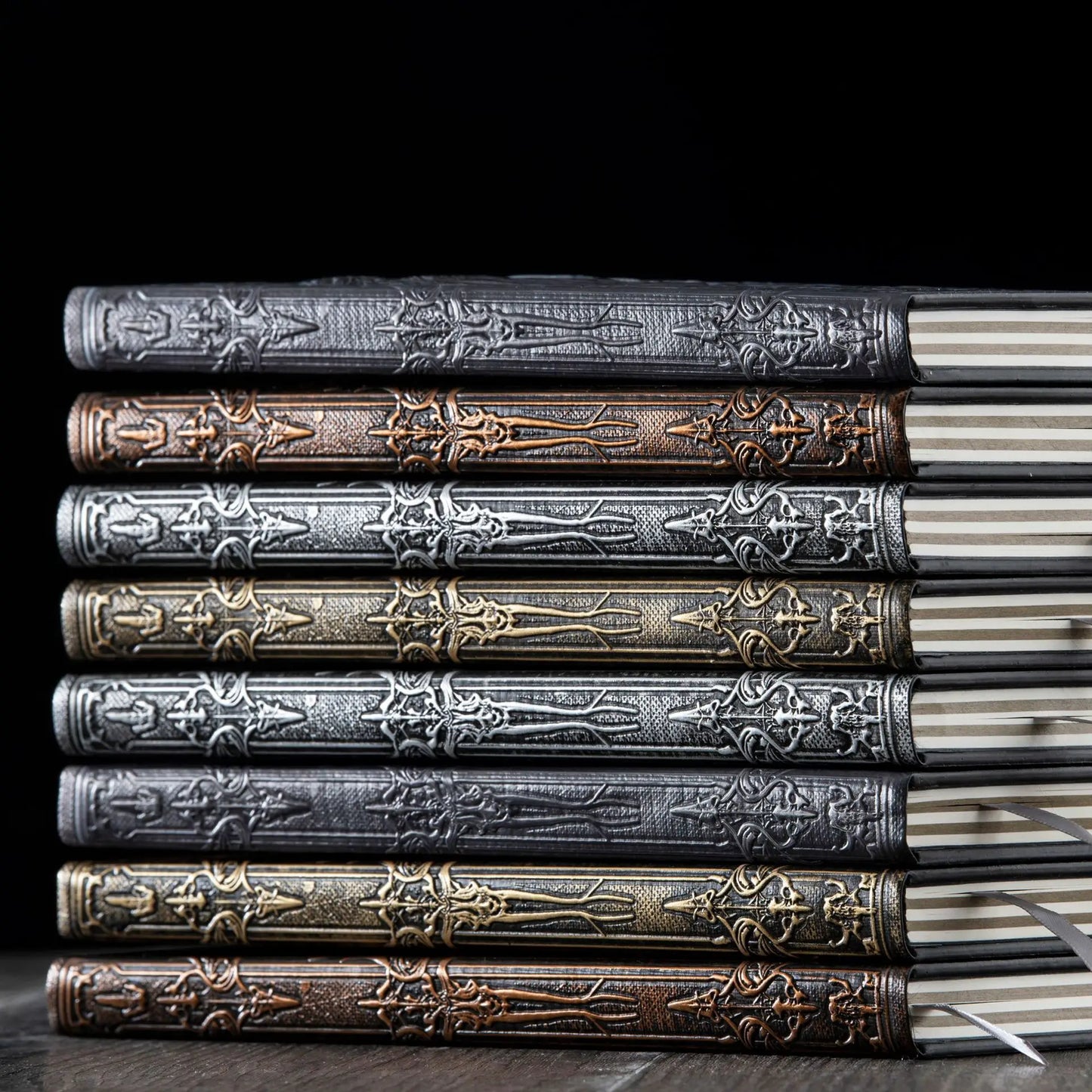 Carnet gothique d'ange de mort, thème sombre, Journal gravé, motif de crâne, cadeau d'écriture pour les fans d'horreur, article de collection pour Halloween