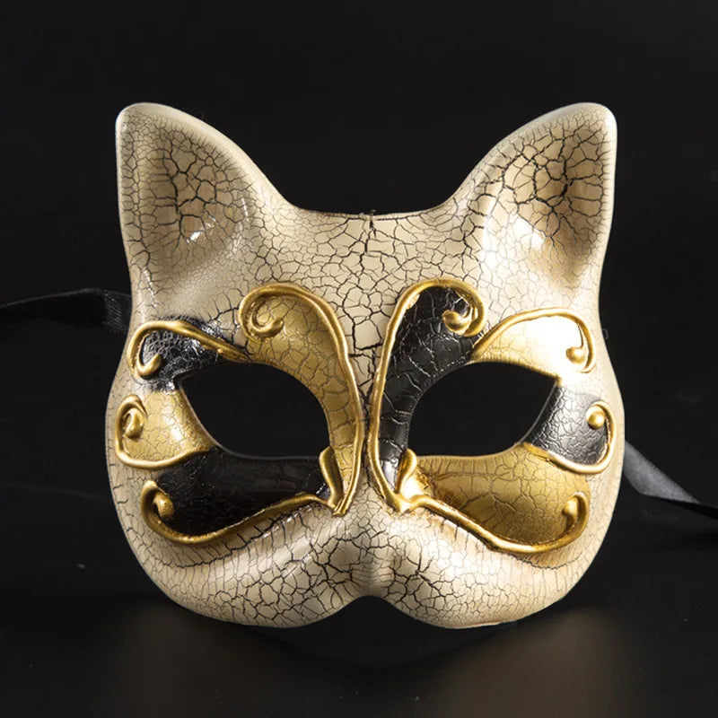 Masques de mascarade demi-visage, accessoires de mascarade, fête à thème de pâques et d'halloween, fournitures de fête pour Festival de théâtre sur scène
