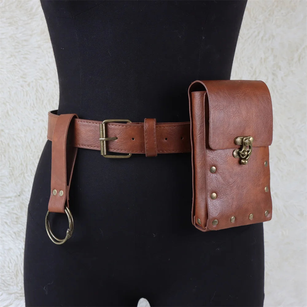 Chevalier Viking Cosplay fantaisie ceinture Wasitbag fourreau médiéval Renaissance déguisement accessoires de déguisement adulte mâle accessoires ceinture