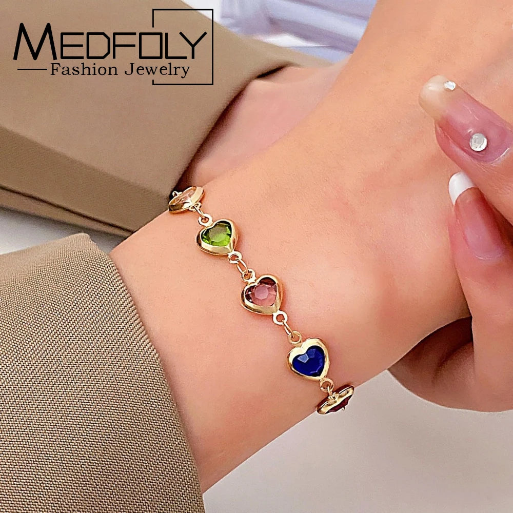 MEDFOLY Bracelet marguerite coloré mignon pour femmes bracelets délicats créatifs hypoallergéniques avec chaîne réglable bijoux délicats