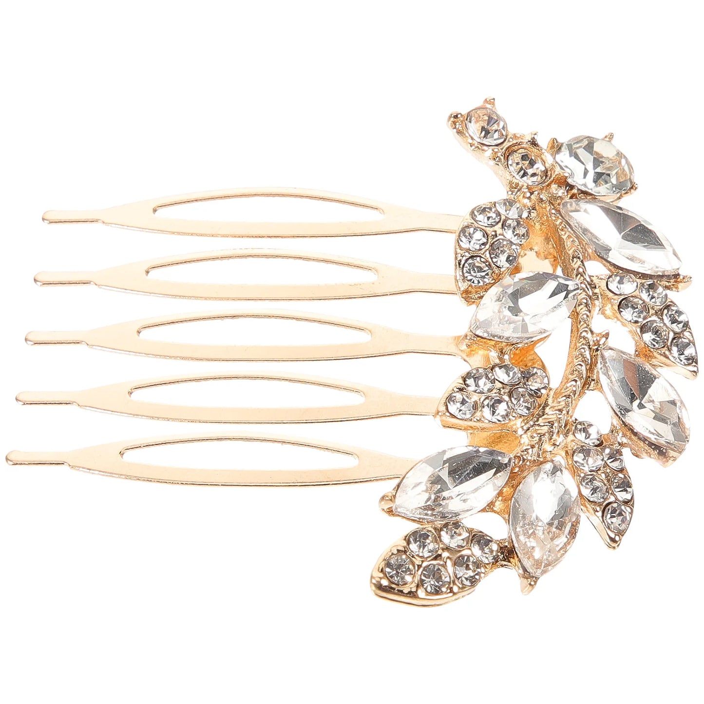 Peigne à Cheveux de Mariée en Strass – Accessoire Latéral Élégant pour Coiffure Nuptiale