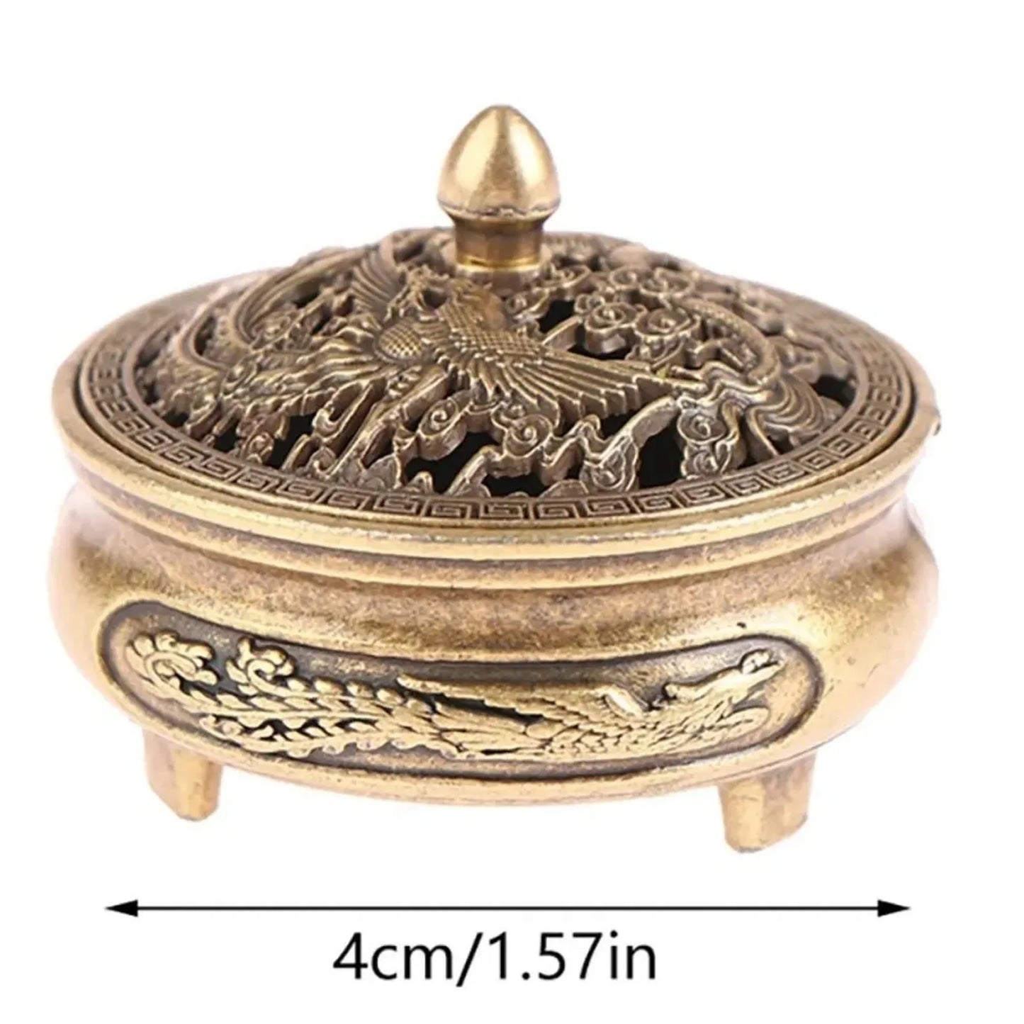 Encensoir Lotus, ustensiles bouddhistes, brûleur d'encens en alliage Durable, meubles de maison en bois de santal, décoration de maison et de bureau, 1 pièce