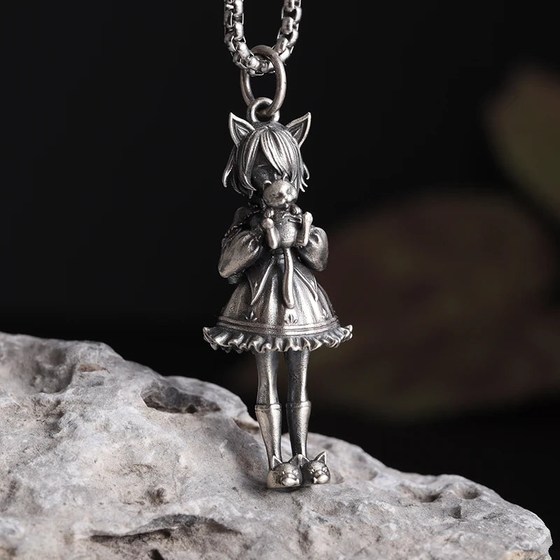 Collier ange gardien couleur or pendentif ailes d'ange Style rétro pendentif bijoux en gros