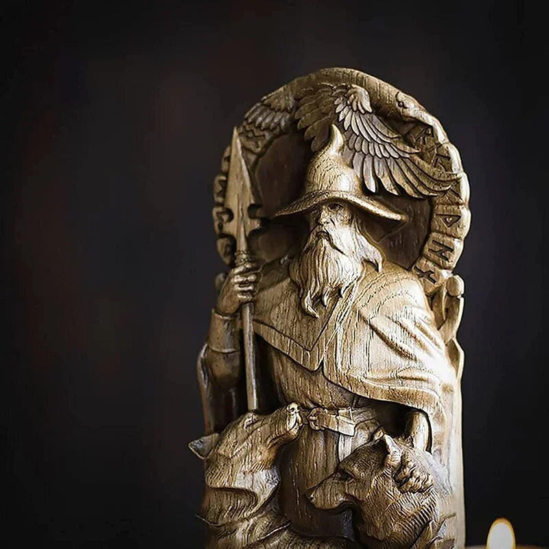 Statue de Freyja en Résine – Sculpture Scandinave du Panthéon Viking pour Autel Heathen Asatru