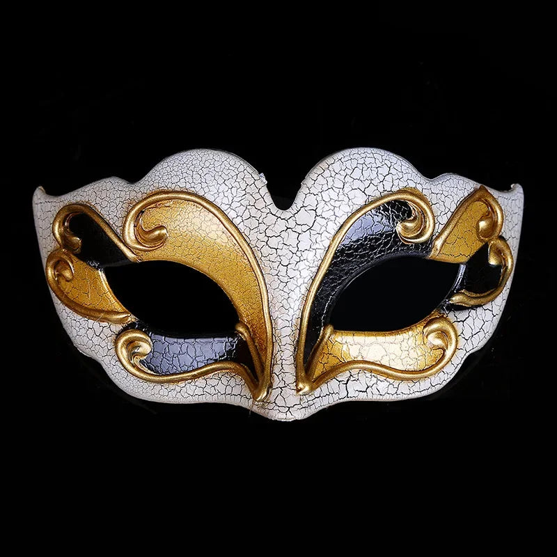 Masques de mascarade demi-visage, accessoires de mascarade, fête à thème de pâques et d'halloween, fournitures de fête pour Festival de théâtre sur scène
