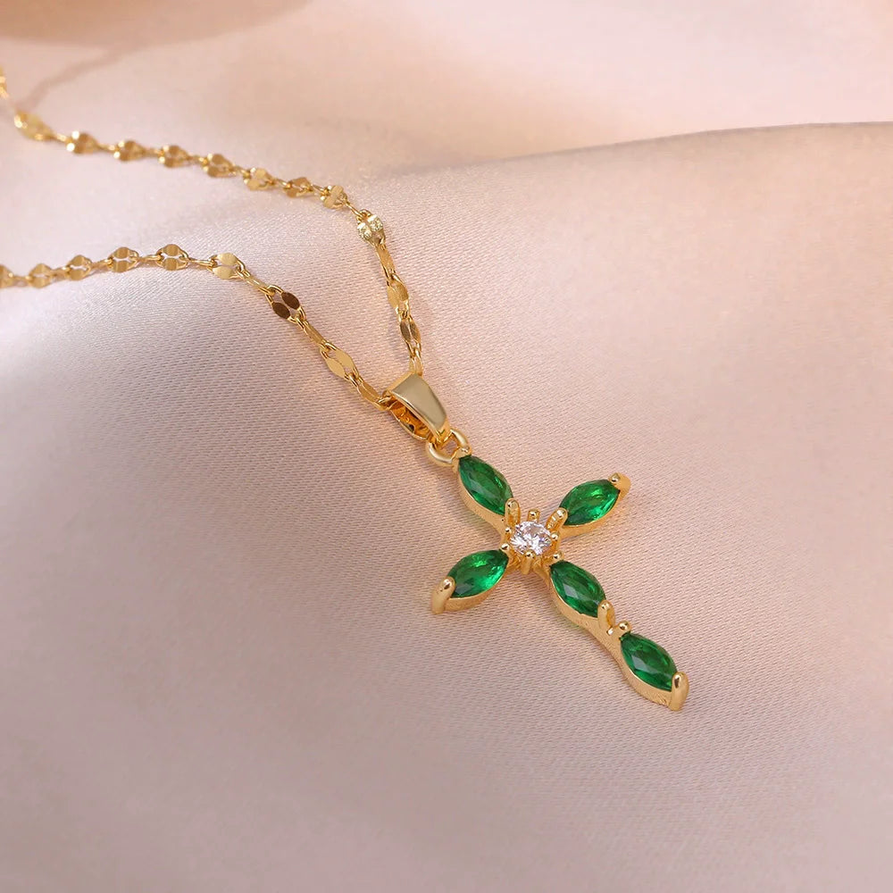 Collier ailes d'angle en acier inoxydable CZ, serpent Ouroboros, baguette magique, caducée, Asclepius, colliers, médicaux d'urgence, bijoux