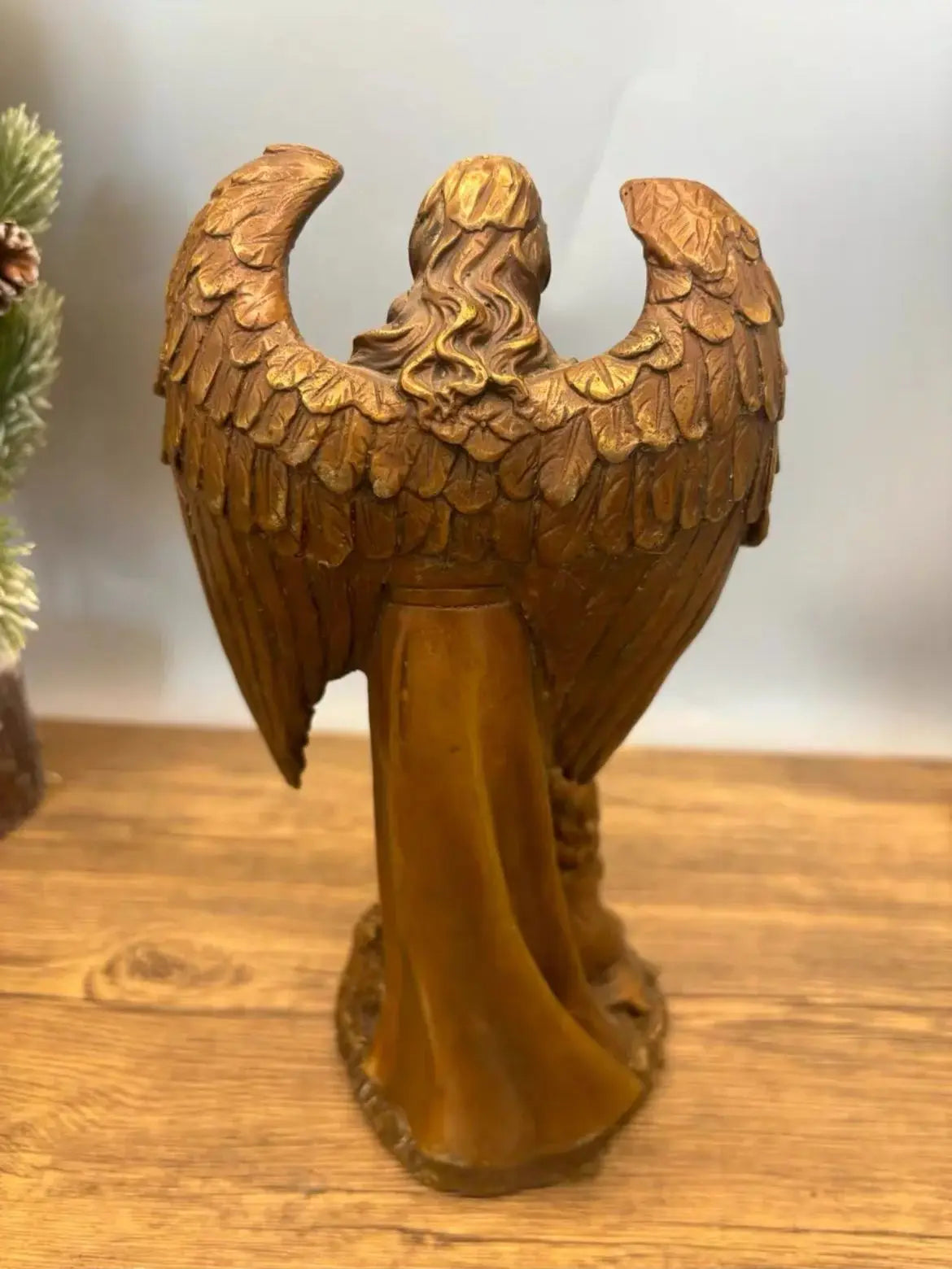 TOP ART christianisme catholicisme chrétien bronze sculpture statue ange statue ange gardien foi ornement