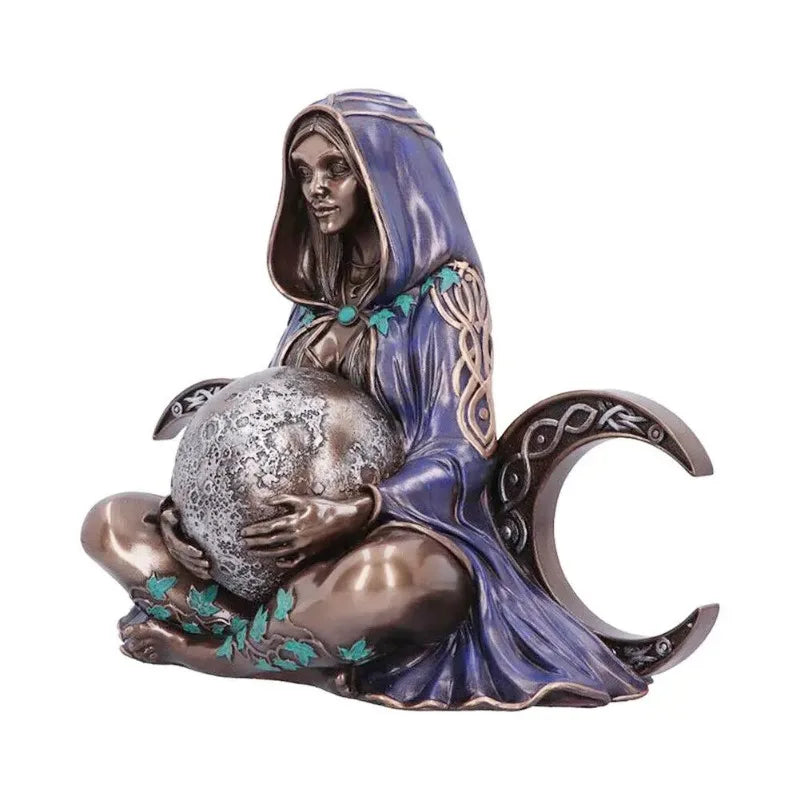 Statue de la terre mère de la déesse Gaia, Sculpture en résine, artisanat, ornements de jardin, cadeaux, décoration de bureau pour la maison, 1 pièces