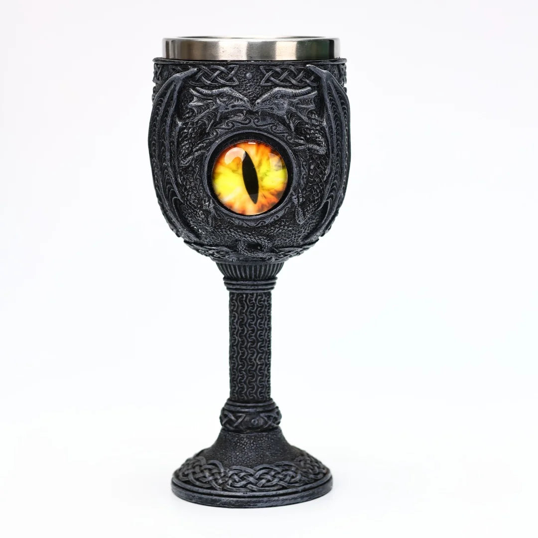 Tasse intérieure en acier inoxydable 304, chope œil de dragon, verre à bière, tasse à thé, tasse à café, tasse Stein, verre à vin, cadeau d'Halloween, 200ml, 450ml