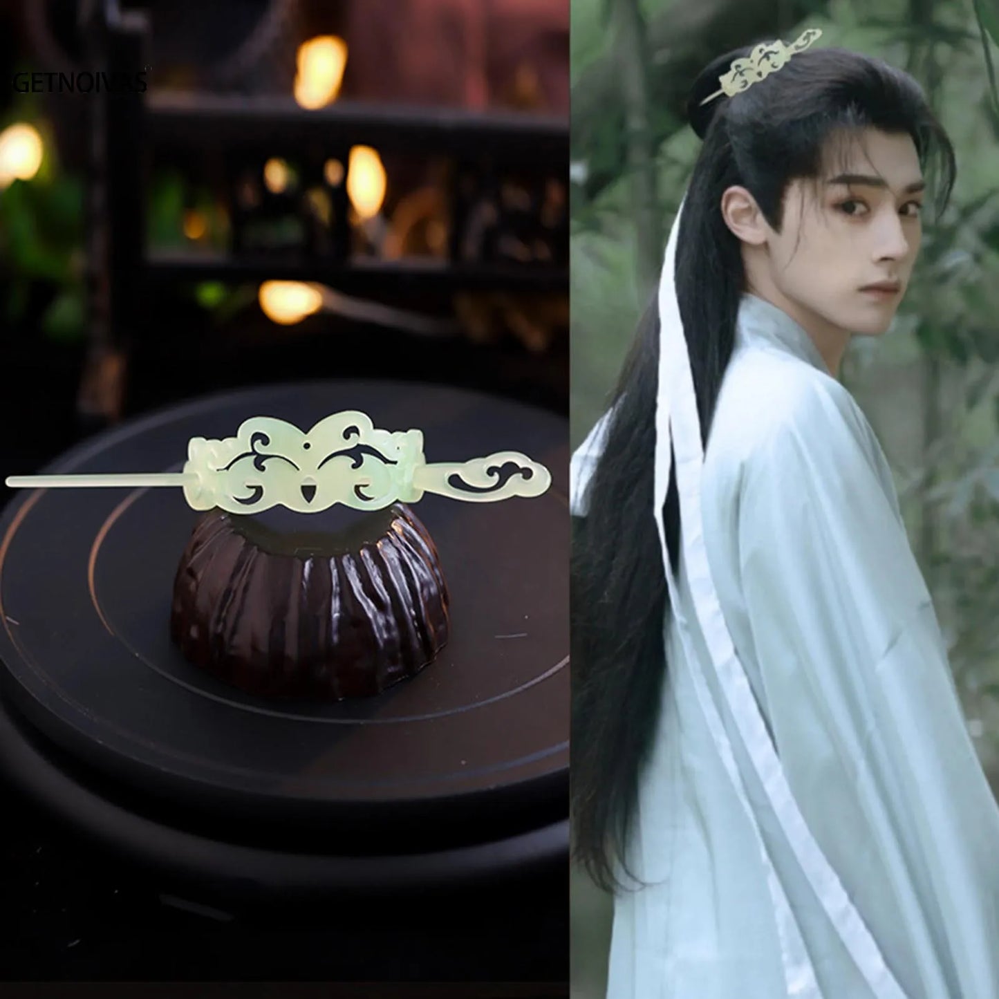 Couronne de cheveux Hanfu chinoise, chignon rétro queue de cheval, accessoire pour cheveux, couvre-chef en métal Vintage pour coiffure de fête Cosplay