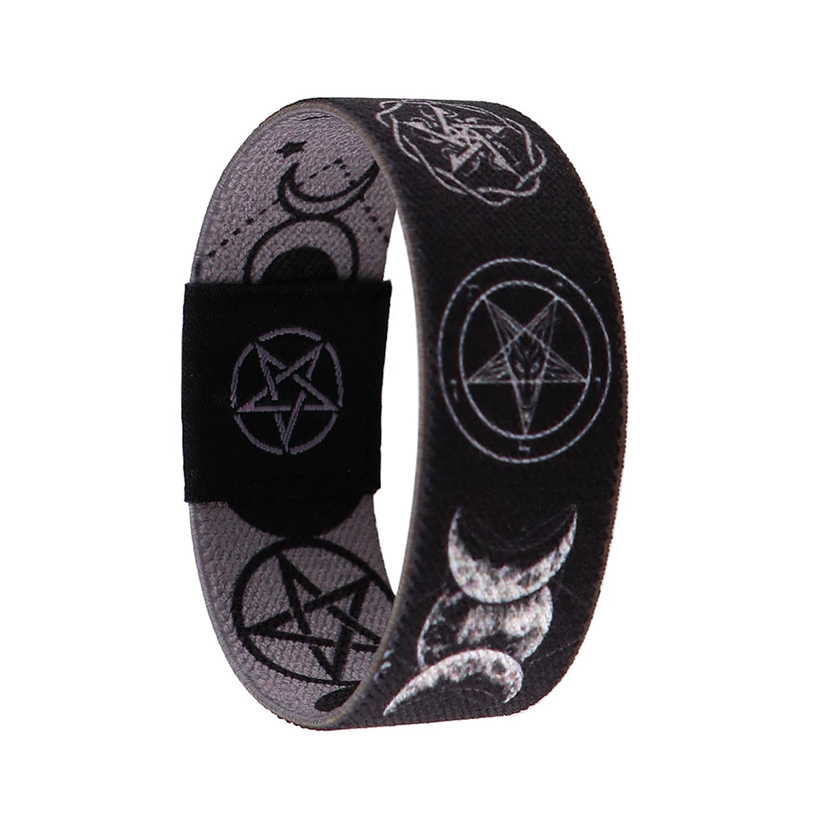 Bracelet Bracelets à main Triple déesse de la lune Wicca pentagramme amulette magique Bracelet extensible Bracelet pour femmes hommes Bracelets