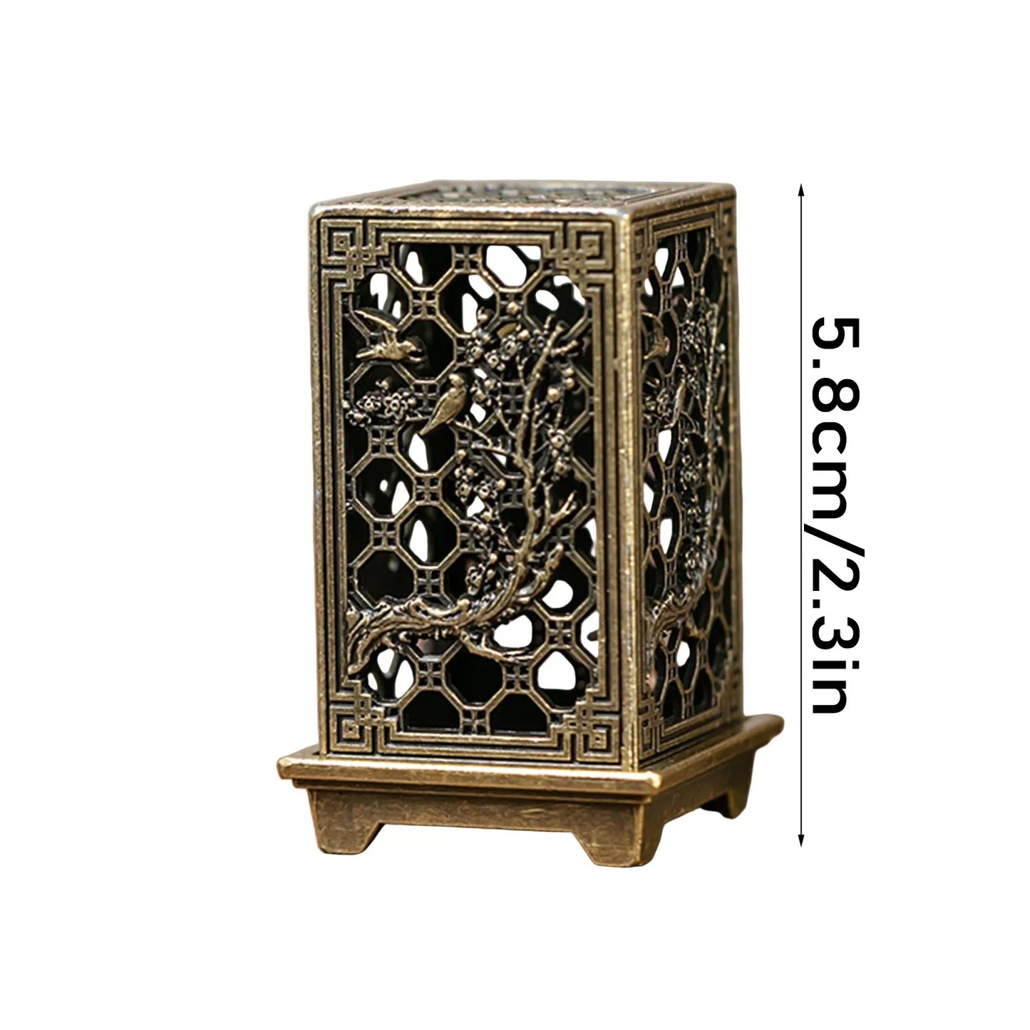 Encensoir Lotus, ustensiles bouddhistes, brûleur d'encens en alliage Durable, meubles de maison en bois de santal, décoration de maison et de bureau, 1 pièce