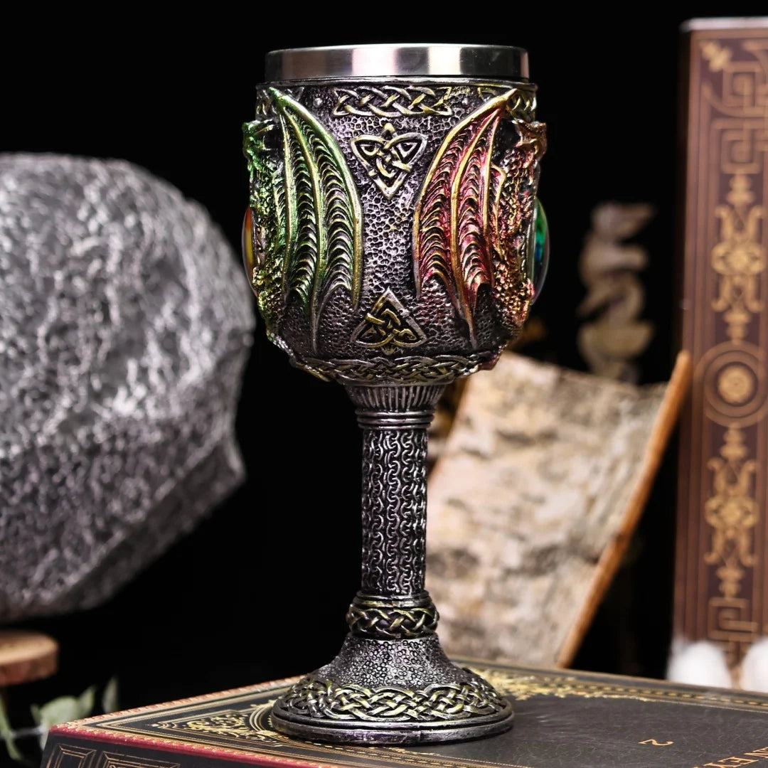 Tasse intérieure en acier inoxydable 304, chope œil de dragon, verre à bière, tasse à thé, tasse à café, tasse Stein, verre à vin, cadeau d'Halloween, 200ml, 450ml