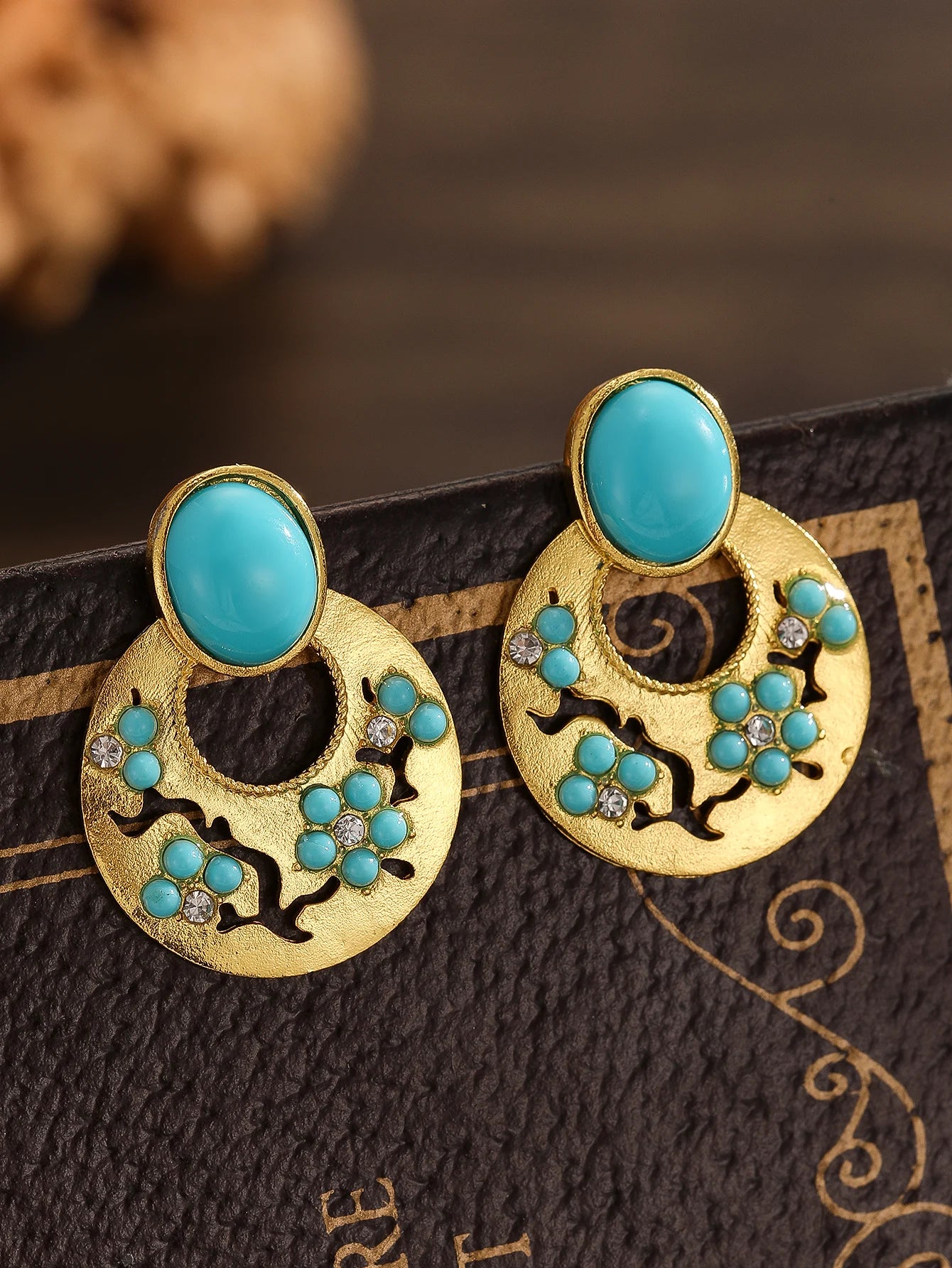 Boucles d'oreilles pendentif style bohème vintage pour femmes, accessoires de bijoux, nouveau, 430