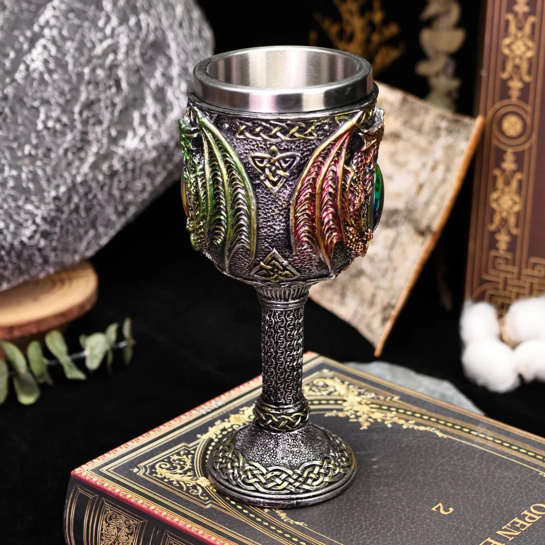 Tasse intérieure en acier inoxydable 304, chope œil de dragon, verre à bière, tasse à thé, tasse à café, tasse Stein, verre à vin, cadeau d'Halloween, 200ml, 450ml