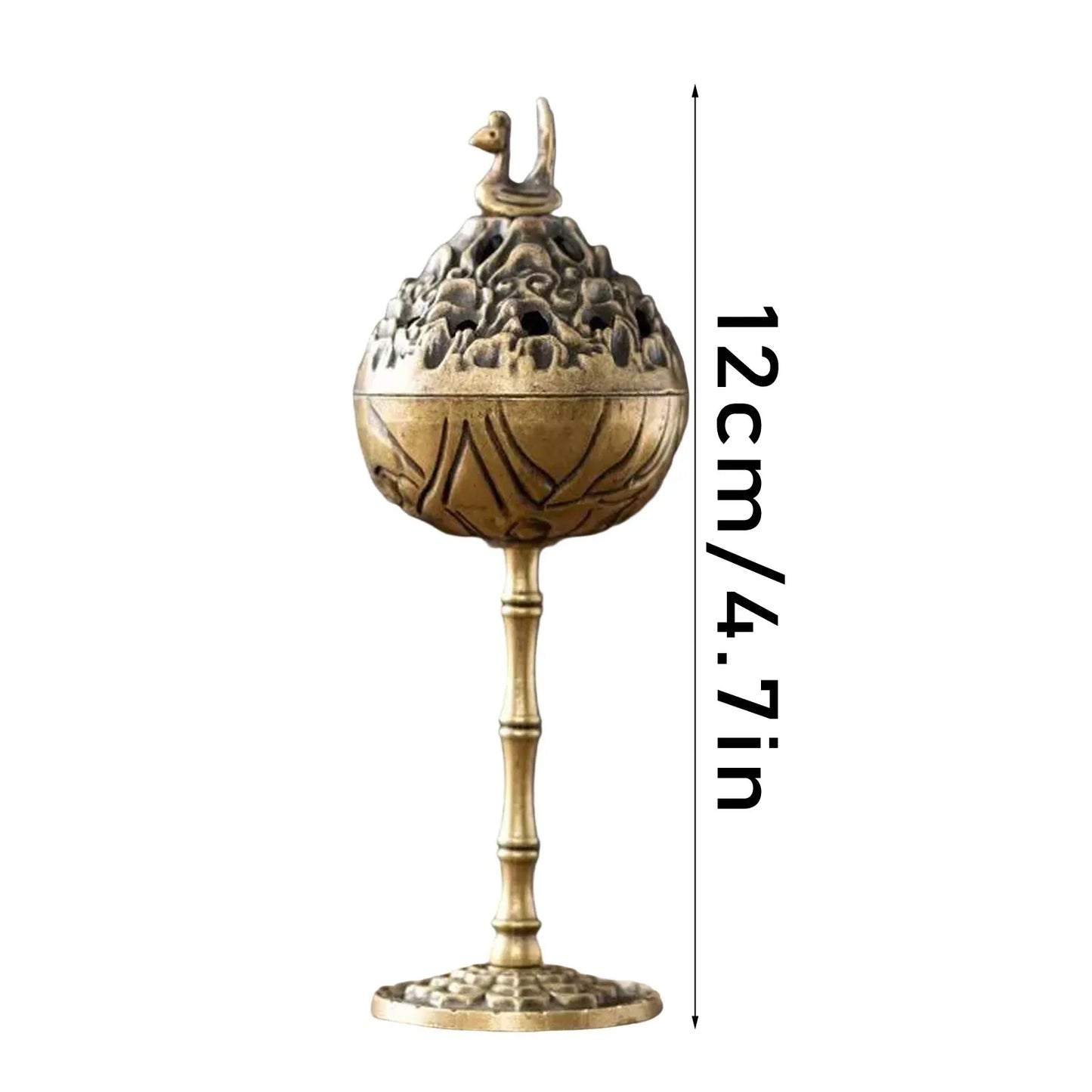 Encensoir Lotus, ustensiles bouddhistes, brûleur d'encens en alliage Durable, meubles de maison en bois de santal, décoration de maison et de bureau, 1 pièce