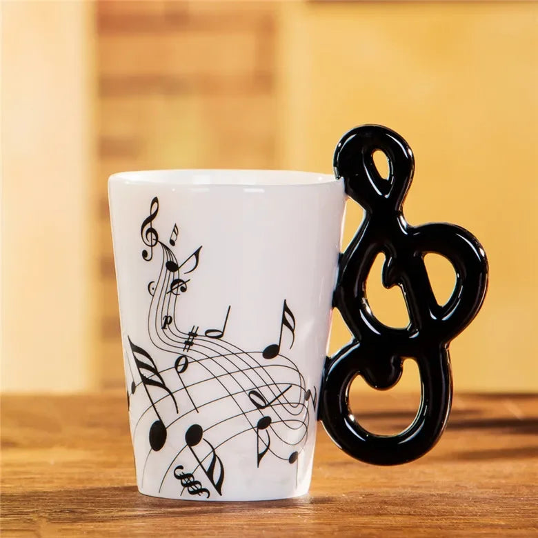 Tasse en céramique créative de style JEViolin, tasses à portée de lait de thé de café, poignée standard, cadeaux de nouveauté, mignon, 240ml