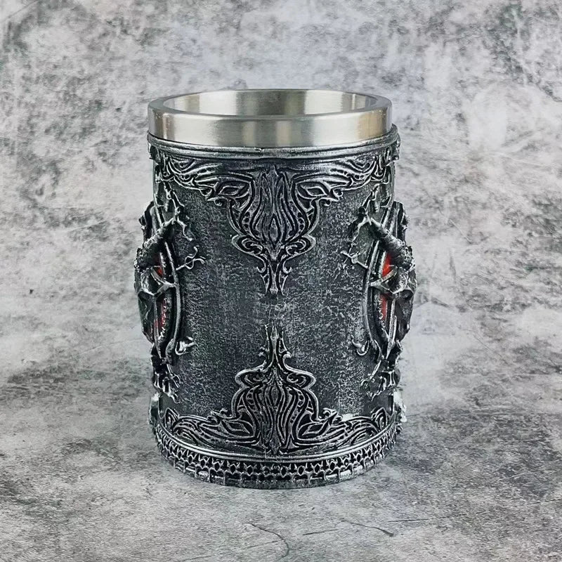 Mug à bière créative à griffe de diable, doublure en résine et acier inoxydable, tasse à café à Double paroi, gobelet à vin pour la décoration de la cuisine de la maison, cadeau