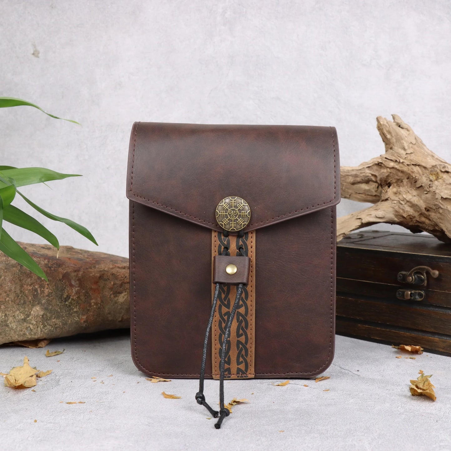 Ceinture de Cosplay Viking, ensemble de jeu de rôle de chevalier courageux, sac de taille de pièce de monnaie en cuivre médiéval, Cosplay