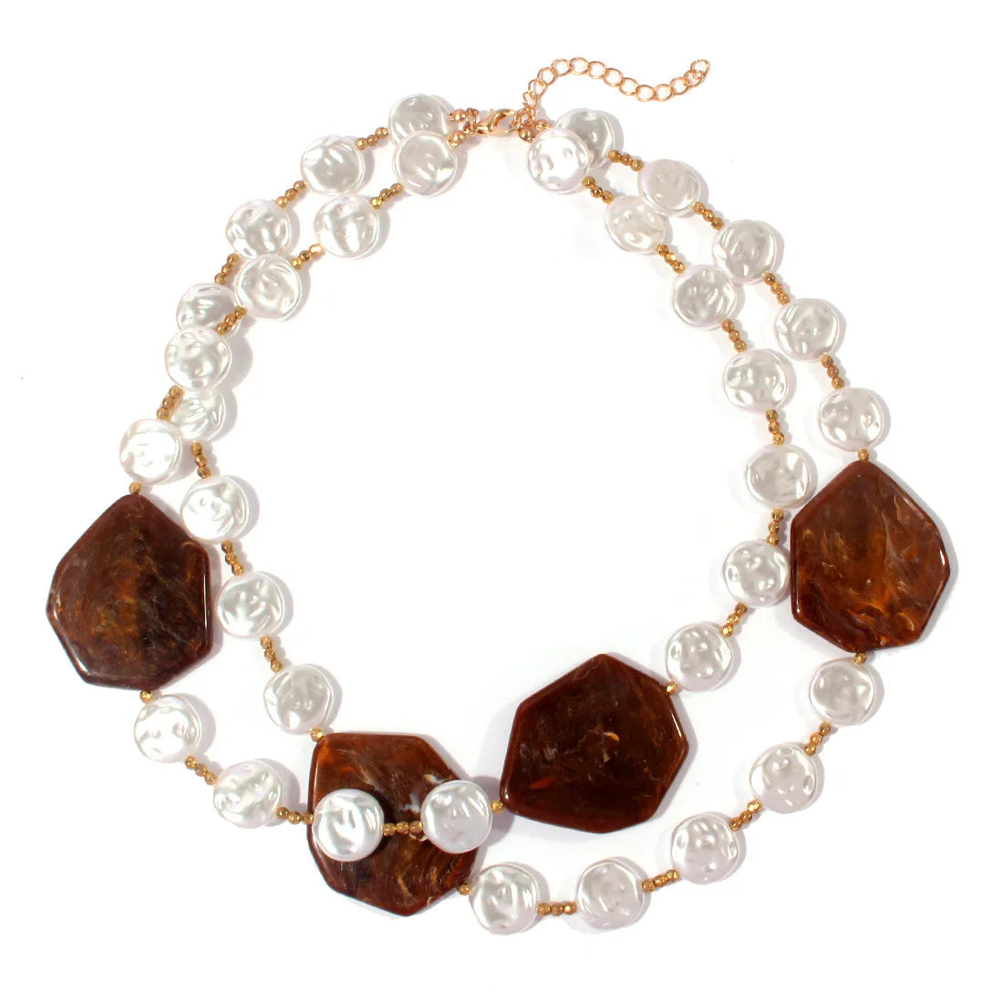 Collier rétro Simple avec chaînes de perles pour femmes, nouvelles pierres colorées créatives tissées multicouches, bijoux de plage pour filles, 2025