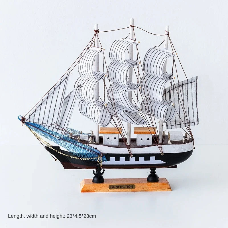 Nouveau modèle de voilier en bois, décoration de bureau, salon, artisanat, décoration nautique, modèle créatif, décoration de maison, cadeau d'anniversaire
