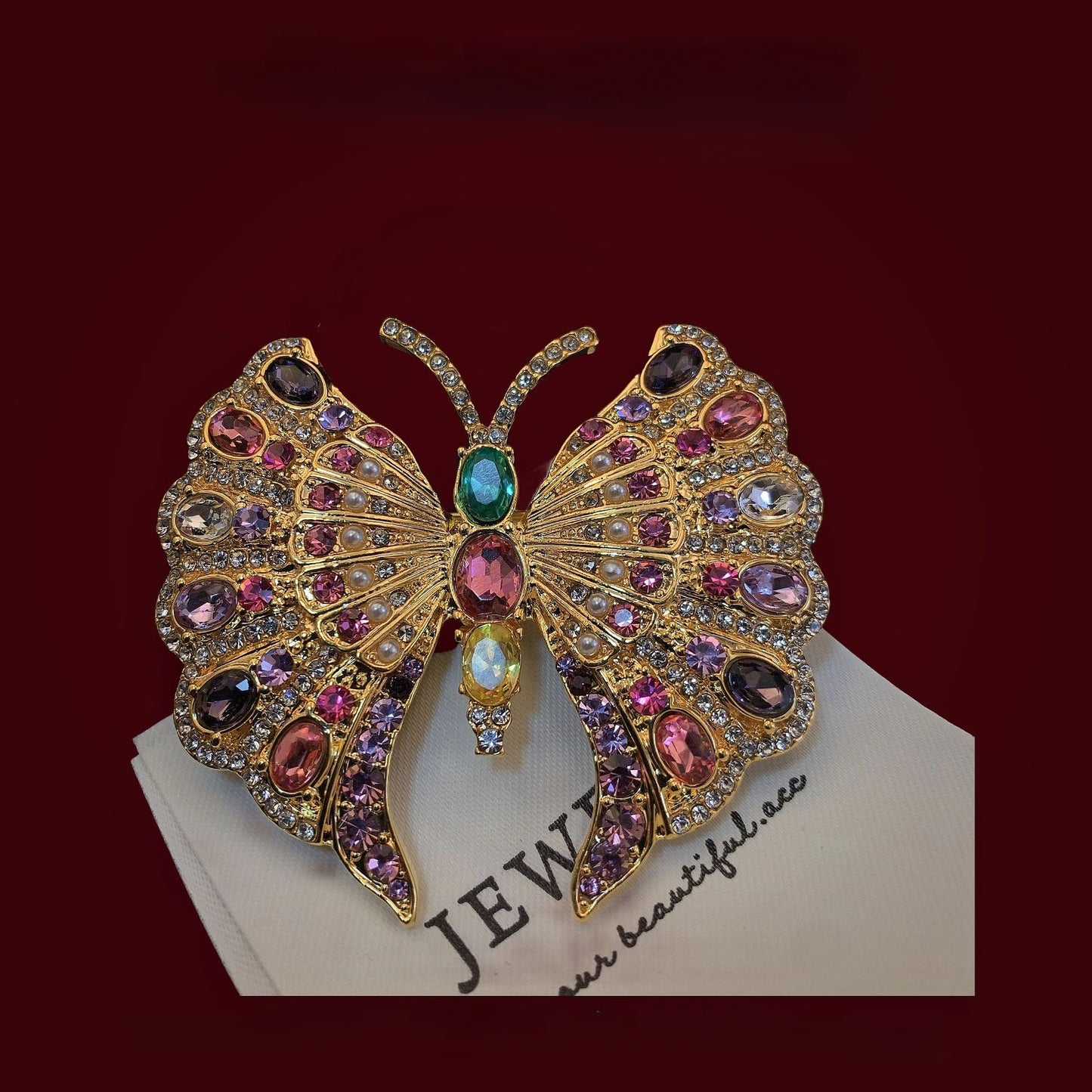 Broches papillon brillantes pour femmes unisexe beauté strass cristal insectes fête bureau broche broches cadeaux