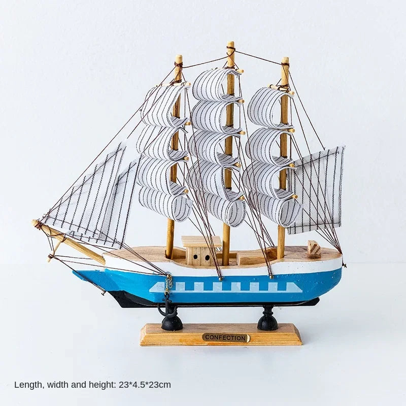 Nouveau modèle de voilier en bois, décoration de bureau, salon, artisanat, décoration nautique, modèle créatif, décoration de maison, cadeau d'anniversaire