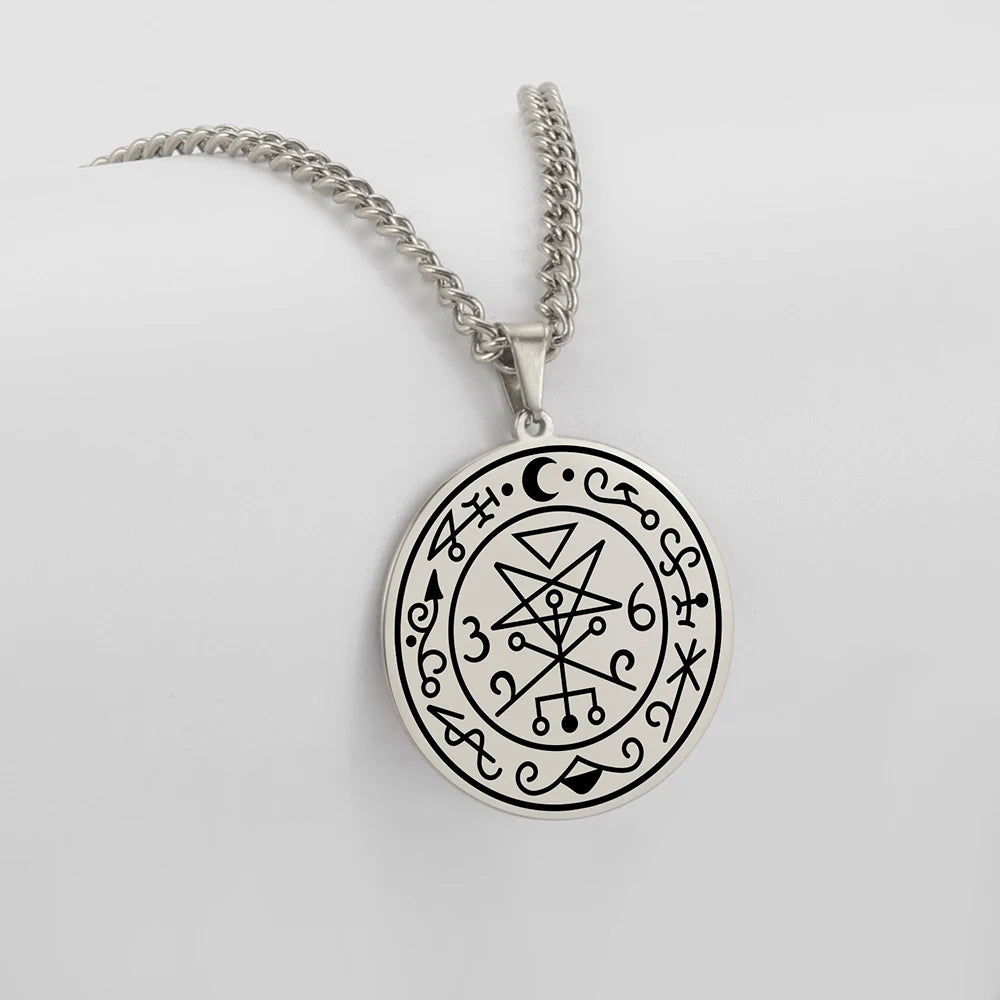 Dawapara – collier Sigil de Lilith, amulette surnaturelle en acier inoxydable, bijou gothique païen, cadeau religieux