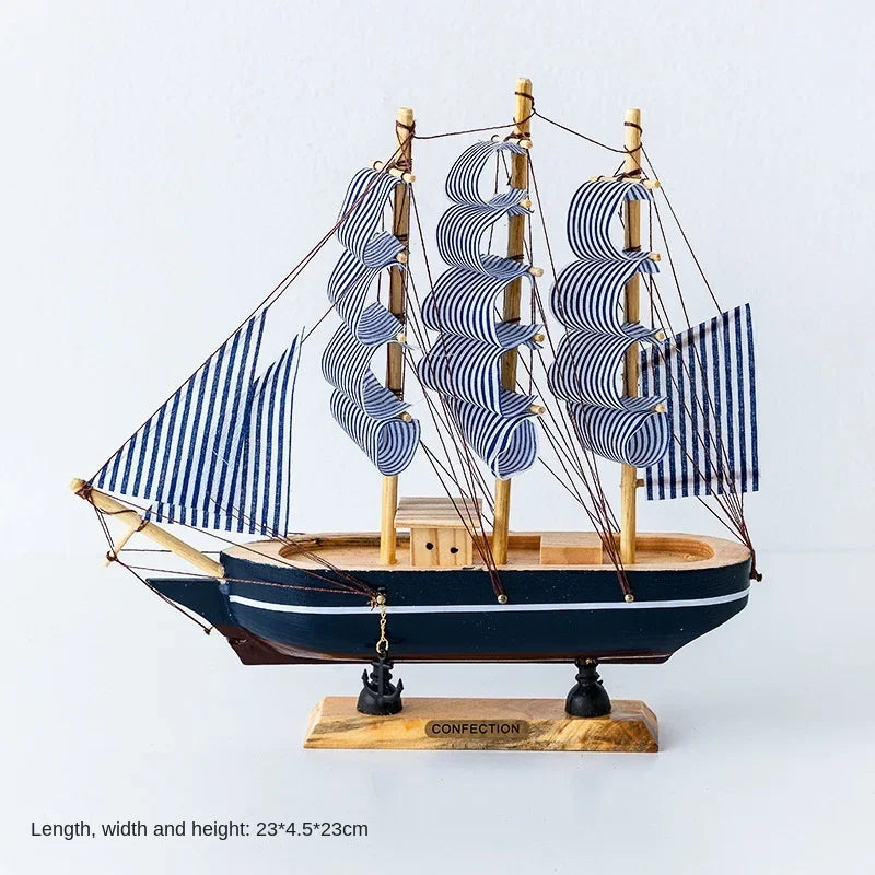 Nouveau modèle de voilier en bois, décoration de bureau, salon, artisanat, décoration nautique, modèle créatif, décoration de maison, cadeau d'anniversaire