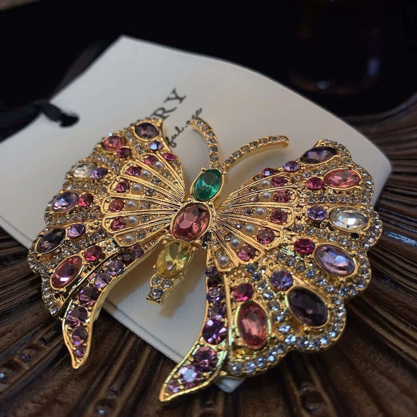 Broches papillon brillantes pour femmes unisexe beauté strass cristal insectes fête bureau broche broches cadeaux